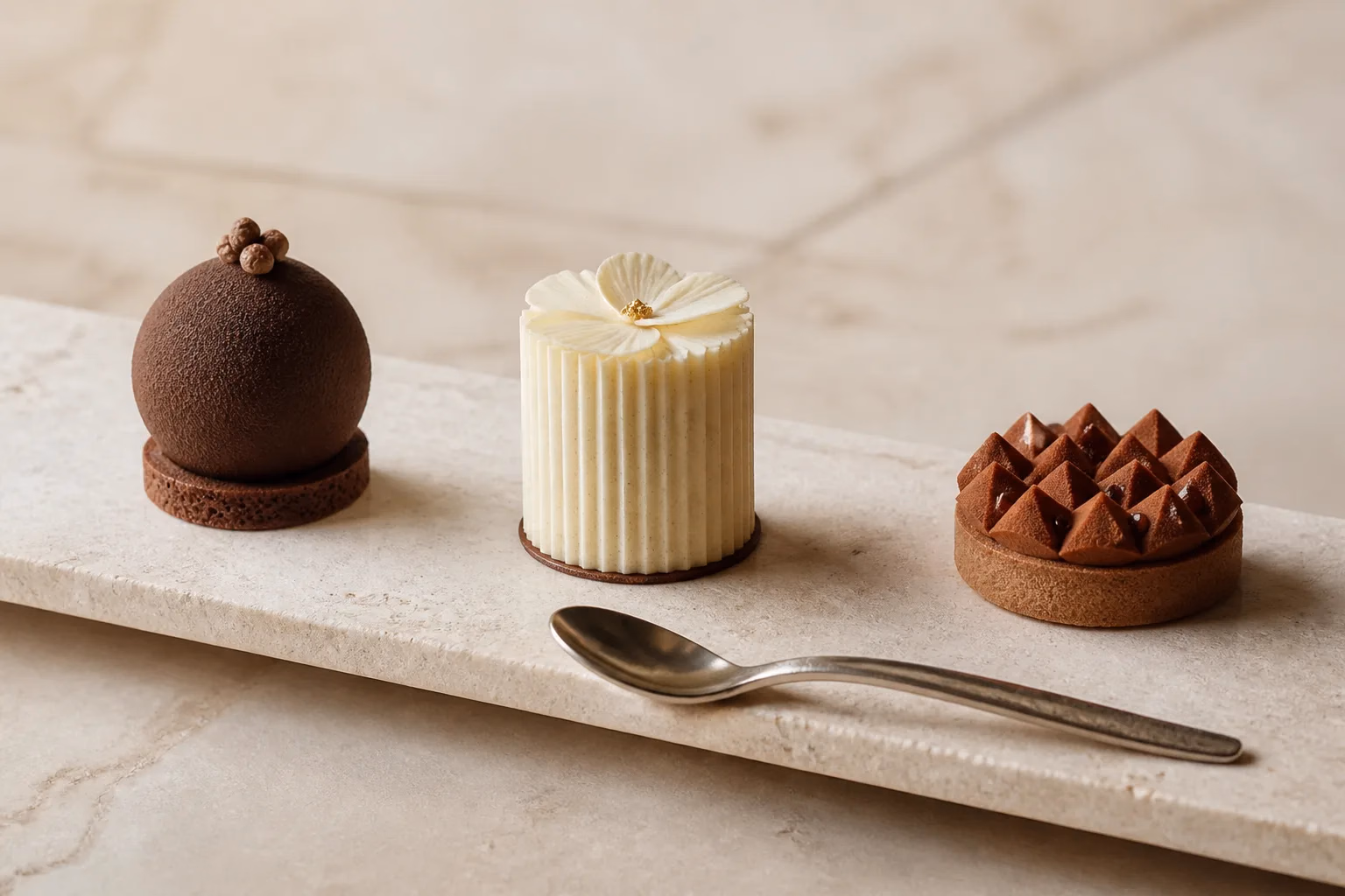 Conceptual pastry presentation for a collaboration